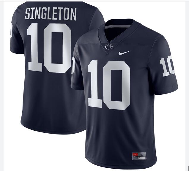 NCAA Men Penn State Nittany Lions #10 black Football Jersey